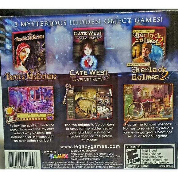 Lot 26 Viva Mysteries Hidden Object Mystery Adventure PC Games CD-ROM Computer - Picture 5 of 9